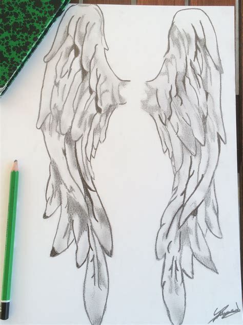 angel wings drawing|pencil sketch angel wings.